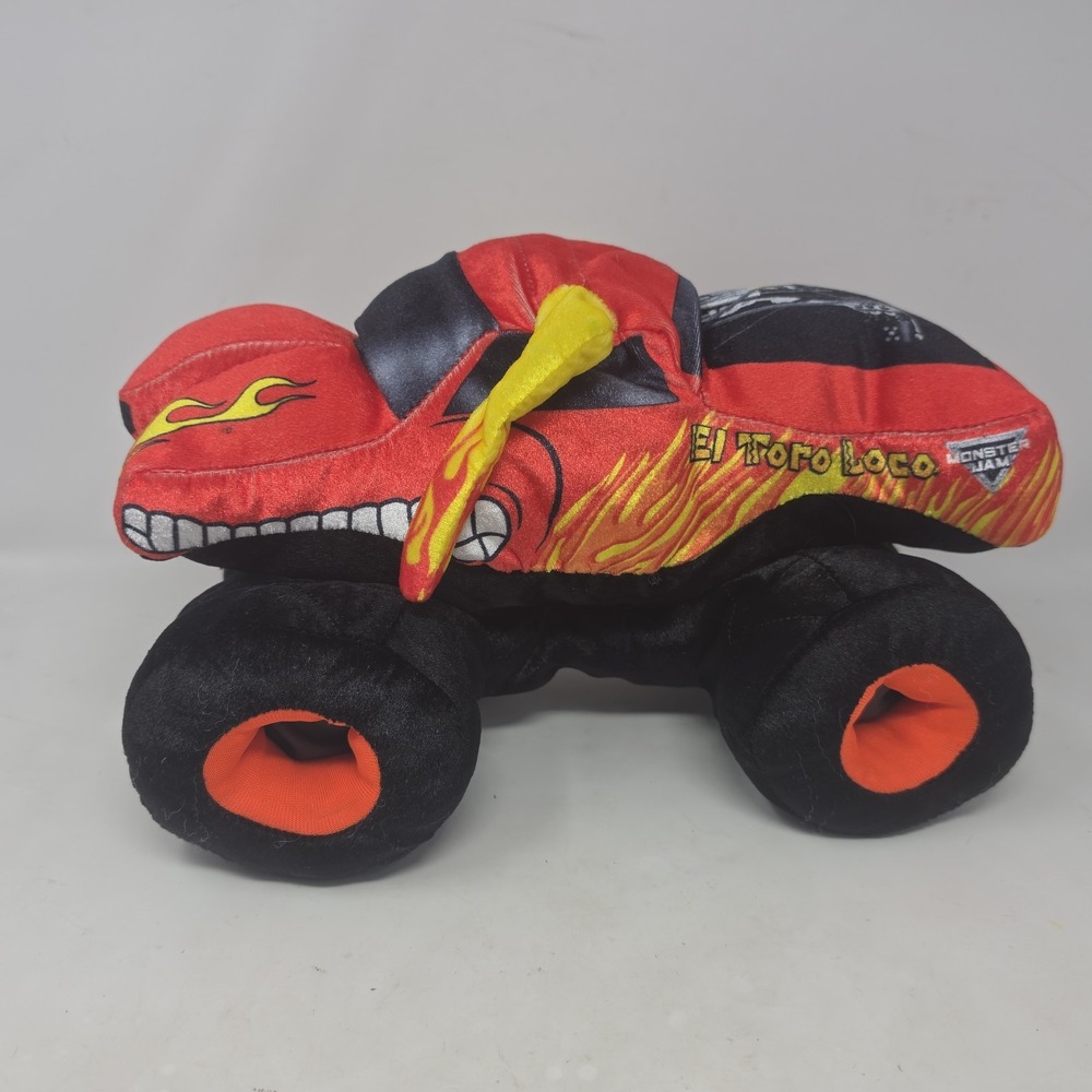 Monster Jam EL Toro Loco Bull Truck Plush Stuffed Toy 13" Monster Truck